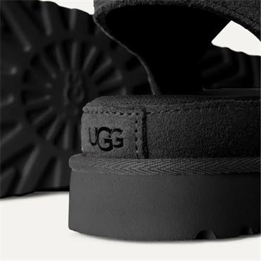 UGG WOMENS ANKLE STRAP SANDAL - BLACK